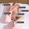 1 Pillow 2 with Maternity Pillow H-Type Scientific Partition Side Sleeping Pillow view 2