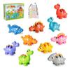 20 PCS Dinosaur Number Learning Toys for Toddlers Kids 3-5, 10 Different Dinosaur Figures, Double Sided Number Matching Game, Preschool Activities Montessori Fine Motor Toys for Toddlers Kids view 1
