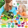 Dough Play Sets for Kids 2-4, Dinosaur Noodle Maker Toy, Toddler Play Clay Kit with Dinosaur Modle Eggs, Arts and Crafts Tools Gift for 3 4 5 6 7 8 Year Old Girls Boys (Dinosaur Head) view 3