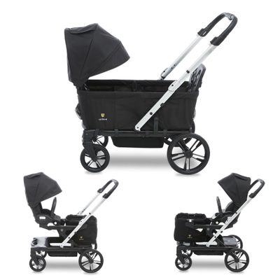 Unilove Trio Trolly Wagon with Stroller Accessories - Convertible Wagon, Single and Double Stroller Up to 31 Configurations
