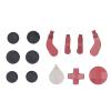 13 in 1 for Elite Series 2 Controller Accessories Replacement Pack, 6 Thumbsticks, 4 Paddles, 2 Directional Keys, 1 Adjuster for Elite Controller Series 2 Accessory Parts (Red) view 1
