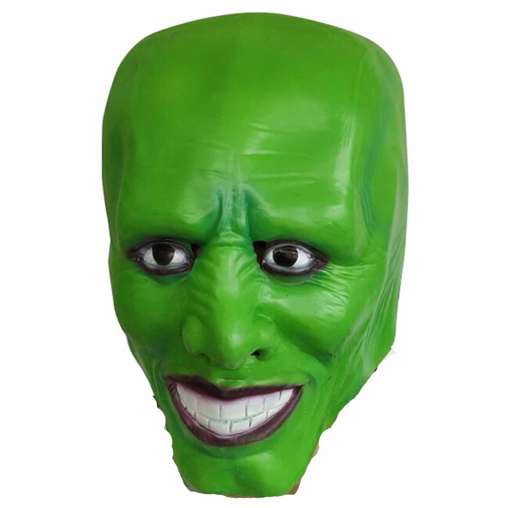 Amonkky Green Monster Kincare Mask Halloween Role Playing Latex Mask Halloween Masquerade Costume props.