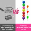 28 Pack Valentines Day Gifts for Kids Classroom Stacking Pencil with Valentines Day Cards for Kids School Fun Emojis Pencils Stationery for Valentines Party Favors Class Boys Girls Exchange Prizes view 4