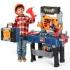 Kids Tool Bench-Power Tools Workshop-Kids Workbench, 65 Pcs Realistic Toy Tools with Electronic Toy Drill, Gift for Boys & Girls Age 3-5, Navy Blue view 1