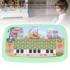 Keenso Arabic Learning Machine, Child Arabic Learning Reading Machine Intelligent Educational Toy 28 Alphabet Words 10 Number Electronic Book (Green view 2