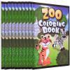 18Pcs Zoo Animal Coloring Books Bulk for Kids - 9"x11" Animal Party Favors with Jungle Safari Animals and Activity Sheets for Goodie Bags, Classrooms and Themed Birthday Supplies (Pack of 18) view 1