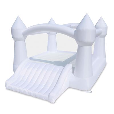 Bounceland Party Castle Daydreamer Cloud Bounce House [No Blower], 16.4 ft L x 13.1 ft W x 9.3 ft H, Basketball Hoop, Trendy Neutral Color, Fun Slide & Large Bounce Area, Castle Theme for Kids