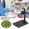 Adjustable Clamp Stand for Digital Microscope, Non Slip Base with Silicone Pads, Portable Auxiliary Holder for Microscope Observing view 2
