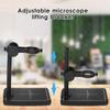 Adjustable Clamp Stand for Digital Microscope, Non Slip Base with Silicone Pads, Portable Auxiliary Holder for Microscope Observing view 4
