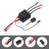 RC Brushless ESC 45A Electronic Speed Controller for 1/10 Short Range Trucks T Plug Black view 4