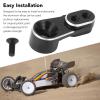 Alomejor Servo Arm, Black RC Servo Horn Arm Replacement with Hex Screw for RC Cars 25T Servo Arm, Improves RC Car Performance view 3