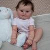 Aurgiarme 50cmch Hand Drawn Newborn Hand Washable Reborns Girl with Moving Arm & Legs Baby Size Girl view 1