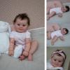 Aurgiarme 50cmch Hand Drawn Newborn Hand Washable Reborns Girl with Moving Arm & Legs Baby Size Girl view 2