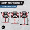 EzyRoller Spinner Ride On Scooter for Kids & Teens, Outdoor Ride on Toy with Caster Wheels for Drifting & Tight Turning, Up to 150 lbs, Ages 4 & Up - Red view 3
