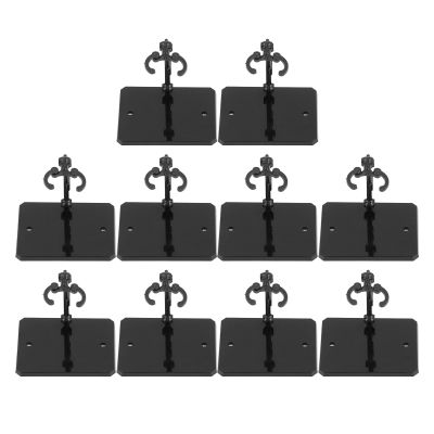 Alomejor 10 Pcs Figure Model Stand High Stability Figure Display Holder Base Model Display Stand for 6inch Action Figures (1)