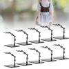 Alomejor 10 Pcs Figure Model Stand High Stability Figure Display Holder Base Model Display Stand for 6inch Action Figures (1) view 2