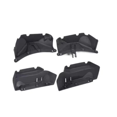 1/10 RC Crawler Chassis Kit with Planetary Gear 2 Speed Transmission Rock Slider Fender Flares for 313mm Wheelbase Wrangler Body (Fender Set)