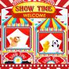VitalCozy Doorway Puppet Theater with 2 Adjustable Rods Fits in Most Doorways 67 x 31 Inch Foldable Hanging Puppet Show Theater for Christmas Holiday Home (Circus Style) view 3