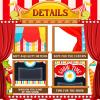 VitalCozy Doorway Puppet Theater with 2 Adjustable Rods Fits in Most Doorways 67 x 31 Inch Foldable Hanging Puppet Show Theater for Christmas Holiday Home (Circus Style) view 4