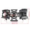 1/10 RC Crawler Chassis Kit with Planetary Gear 2 Speed Transmission Rock Slider Fender Flares for 313mm Wheelbase Wrangler Body (Chassis Set) view 2