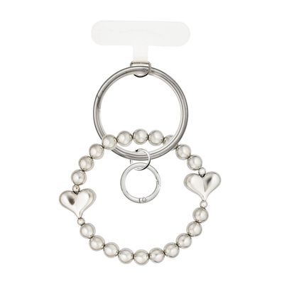 Suncrest Metal Beaded Hand Strap Heart iSB-HS14