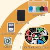 Michigan Rummy Board Game Deluxe Set Wooden Michigan Rummy Game Board,with 200 Pcs Chips, 1 Deck of Poker,1 Storage Bag, 1 Manual. The Perfect Blend of Rummy and Poker, Perfect for Family Game Night view 2