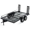 RC Trailer 1/10 Scale Metal Truck Trailer Kit for Crawler Axial SCX10 D90 Wrangler TRX4 TRX6 Redcat GEN8 view 1
