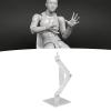 ANGGREK Doll Model Support Stand, Action Figure Display Base Adjustable for 6 Inch (ABS 2) view 3