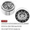 Aluminum 1.9 Beadlock Wheel Rims with Adjustable Offset for 1/10 RC Crawler Car SCX10 SCX10 II 90046 SCX10 III AXI03007 TRX4/6 Gen7/8 D90 VS4-10,BRCatWPark 4pcs Double Beadlock Wheel Rims,Silver view 2