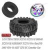 4PCS RC 1.9 in Wheel Tires for 1/10 TRX4 TRX6 SCX10 SCX10 II 90046 SCX10 III AXI03007 Gen7/8 D90 VS4-10 RC Crawler Car,BRCatWPark Alloy 1.9 Beadlock Wheel and Rubber Tires w/Sponge,Colour view 2