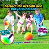 PlayBolt Rainbow Playground Ball - 8.5Inch (Pack of 1) Rubber Bouncy Inflatable Balls for Kids and Adults, Indoor and Outdoor Games, Kickball, Dodgeball, Four Square, and More view 4