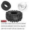 4PCS RC 1.9 in Wheel Tires for 1/10 TRX4 TRX6 SCX10 SCX10 II 90046 SCX10 III AXI03007 Gen7/8 D90 VS4-10 RC Crawler Car,BRCatWPark Alloy 1.9 Beadlock Wheel,Silver view 2