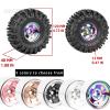 4PCS RC 1.9 in Wheel Tires for 1/10 TRX4 TRX6 SCX10 SCX10 II 90046 SCX10 III AXI03007 Gen7/8 D90 VS4-10 RC Crawler Car,BRCatWPark Alloy 1.9 Beadlock Wheel,Silver view 3
