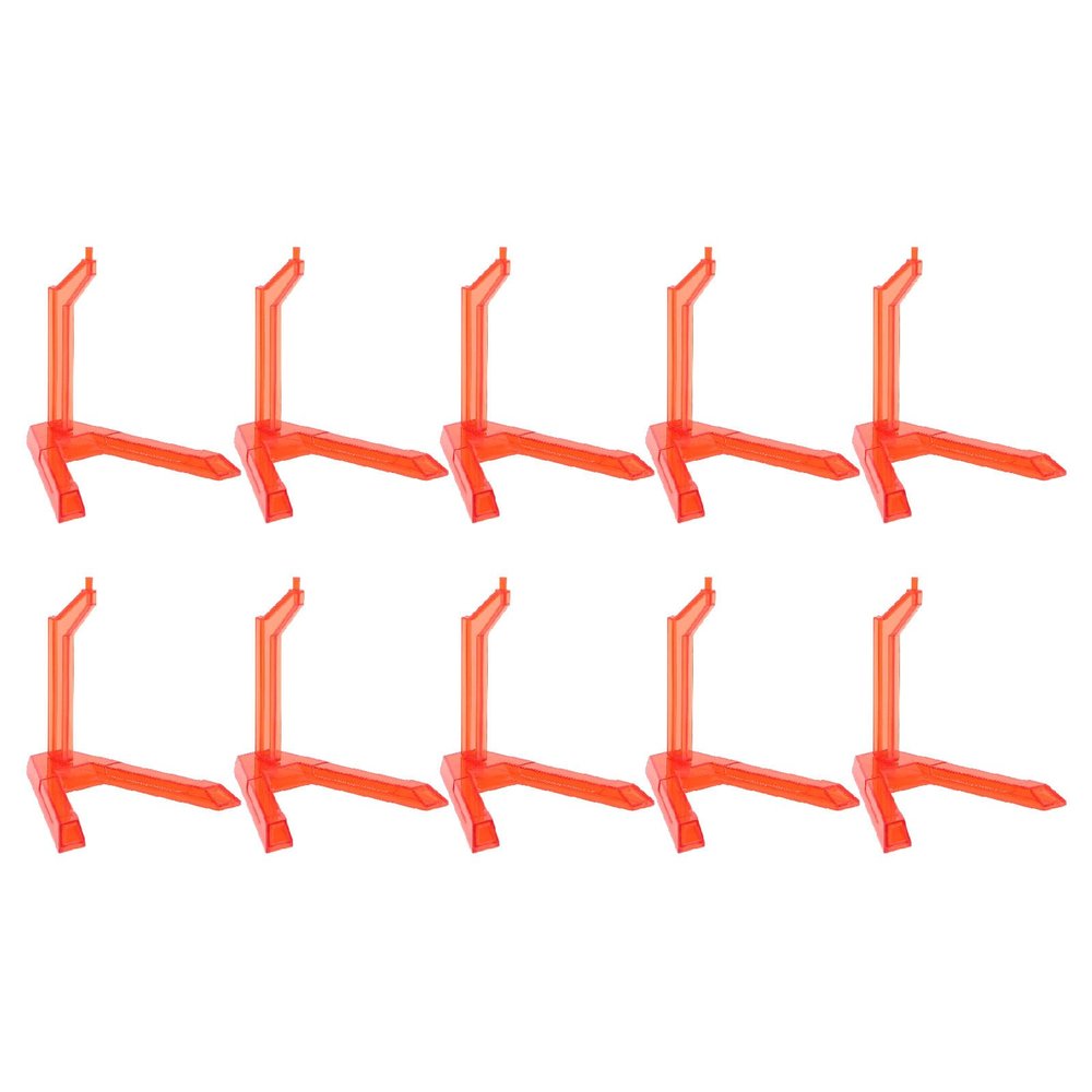 ANGGREK Action Figure Display Stand, Figure Model Stand Easy Assembly 10 Pcs for 6 Inch Action Figures (ABS 2)