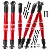 hopsupRC Upgrades Part Adjustable Turnbuckles Camber Links Toe Link for 1/10 Kraton 4X4 4S V2 BLX,Outcast 4X4 4S V2 BLX RC Car.Adjustable Turnbuckles Links Hops Up.Red