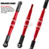 hopsupRC Upgrades Part Adjustable Turnbuckles Camber Links Toe Link for 1/10 Kraton 4X4 4S V2 BLX,Outcast 4X4 4S V2 BLX RC Car.Adjustable Turnbuckles Links Hops Up.Red view 3