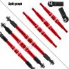 hopsupRC Upgrades Part Adjustable Turnbuckles Camber Links Toe Link for 1/10 Kraton 4X4 4S V2 BLX,Outcast 4X4 4S V2 BLX RC Car.Adjustable Turnbuckles Links Hops Up.Red view 4