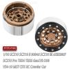 Aluminum 1.9 Beadlock Wheel Rims with Adjustable Offset for 1/10 RC Crawler Car SCX10 SCX10 II 90046 SCX10 III AXI03007 TRX4/6 Gen7/8 D90 VS4-10,BRCatWPark 4pcs Double Beadlock Wheel Rims,Brown view 2