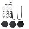 ANGGREK Action Figure Holder Base, DIY Assembly Stable 3 Pack Action Figure Stand ABS Stainless Steel for Collection (ABS, Stainless Steel) view 4