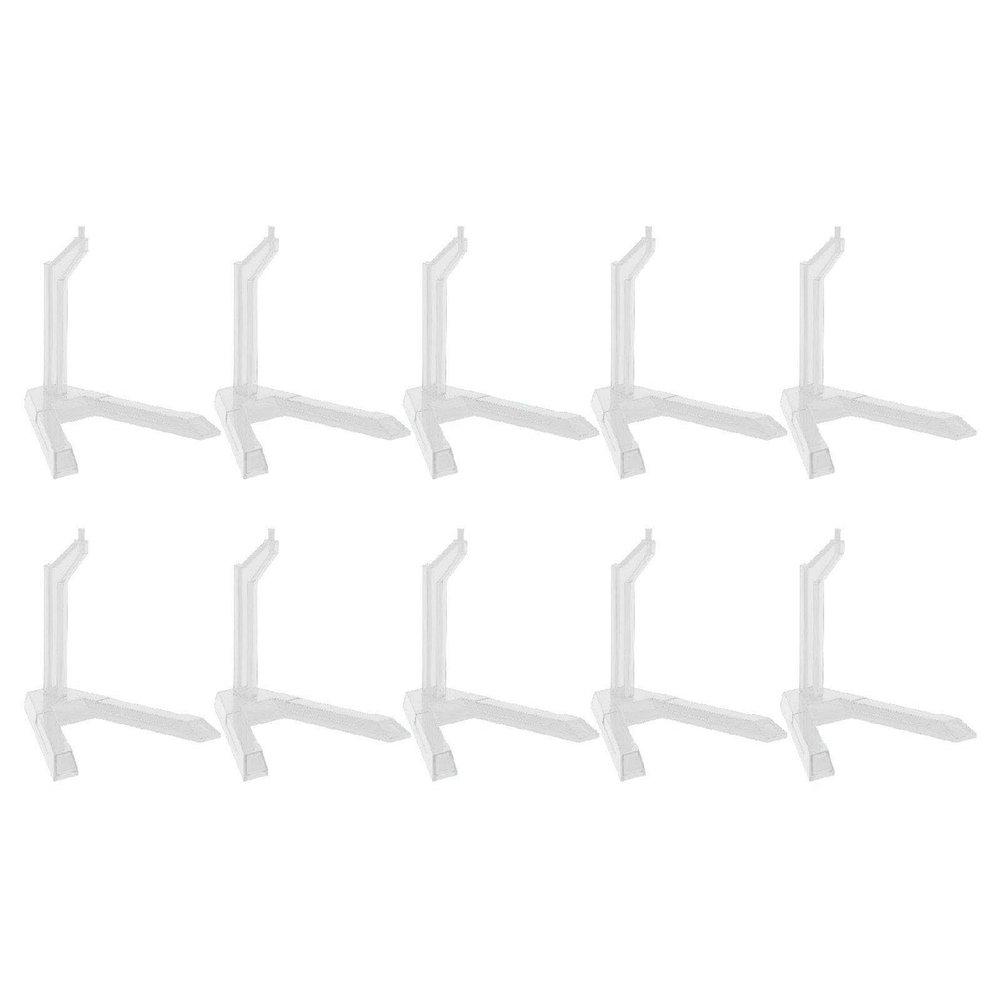 ANGGREK Action Figure Display Stand, Figure Model Stand Easy Assembly 10 Pcs for 6 Inch Action Figures (ABS 3)