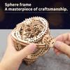 Aetheria 3D Wooden Puzzle Tourbillon Timer with Mechanical Transmission Kit, 360 Degree Rotating Wood Puzzle DIY Brain Teaser Puzzle for Adults to Build-Christmas Desk Decor Gifts - 218 Pieces view 3