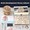 Aetheria 3D Wooden Puzzle Tourbillon Timer with Mechanical Transmission Kit, 360 Degree Rotating Wood Puzzle DIY Brain Teaser Puzzle for Adults to Build-Christmas Desk Decor Gifts - 218 Pieces view 4