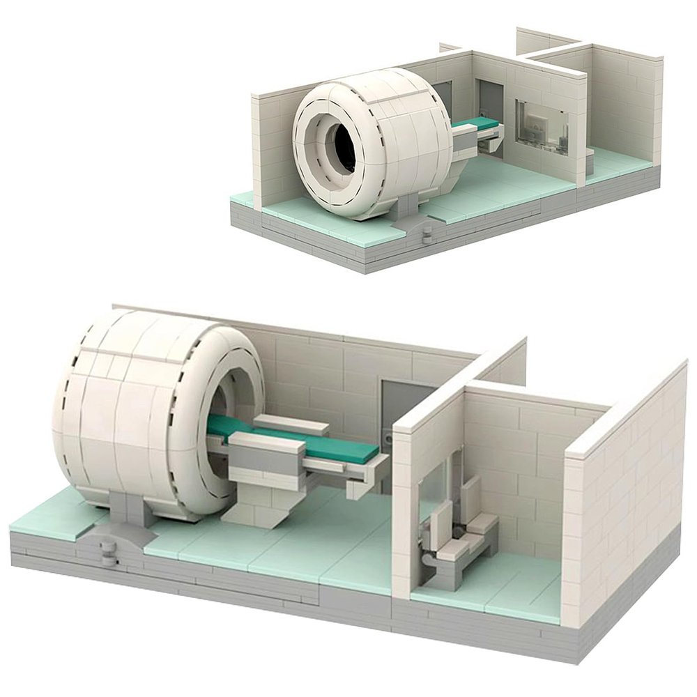 RWSEFK Educational Hospital Medical Machine Toy Set, MRI Scanner Model Building Blocks Set, Collectible Scene for Moc Bricks Lovers, Bedroom and Living Room Decorations, 523 Pcs