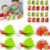 Frog Mask with Blow Tongue, Multiplayer Party Game (4Pcs Set) view 1
