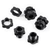 4Pack JGGZONE RC Aluminum 17mm Splined Wheel Hex Hubs Adapter Extended Wheel Hub Drive with Nuts Compatible with 1/8 ARRMA KRATON V4 V5 Upgrade Parts view 4