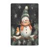 Kigai Christmas Snowmen Crib Sheet for Boys and Girls Jersey Knit Fitted Crib Sheet Cozy Soft Breathable Baby Crib Sheet Standard Baby Sheet and Toddler Bed Sheet, 27 x 39 in view 1