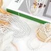 100 PCS White Bead Necklaces, 33" White Mardi Gras Beads, Christmas Beads Necklaces, 4th of July Beads Necklaces, Parade Throws Accessories for Christmas Independence Day New Year Party Favors view 3