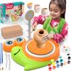 Pottery Wheel for Kids-Complete Pottery Painting Kit Arts and Crafts for Kids Ages 8-12, Clay Sculpting Tools with 1.7lb Air Dry Clay, Birthday Christmas Gifts Toys for Boy Girls Age 6 7 8 9 10 11 12 view 1