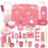 GAGAKU Wooden Makeup for Girls Ages 3-6, Wood Makeup Toy Set Toddler Make up Play Set Kit Pretend Play for Kids view 1