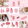 GAGAKU Wooden Makeup for Girls Ages 3-6, Wood Makeup Toy Set Toddler Make up Play Set Kit Pretend Play for Kids view 2